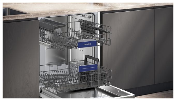 60 cm Geschirrspüler Voll integriert Leise 13 Maßgedecke aquaStop Funktion Wärmetauscher iQ300 SN73HX03UE 