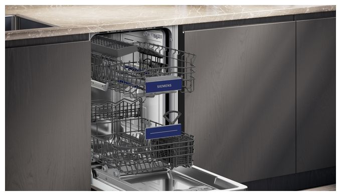 45 cm Geschirrspüler vollintegriert (ohne Front) Leise 10 Maßgedecke aquaStop Funktion iQ300 SR93EX25LE 