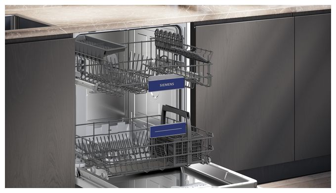 60 cm Geschirrspüler vollintegriert (ohne Front) Leise 13 Maßgedecke aquaStop Funktion Wärmetauscher iQ300 SX63HX03TE 