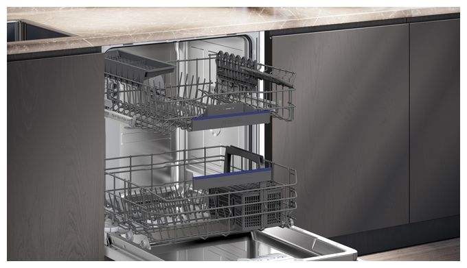 60 cm Geschirrspüler vollintegriert (ohne Front) Sehr leise 13 Maßgedecke aquaStop Funktion Wärmetauscher iQ300 SX63HX16AE 