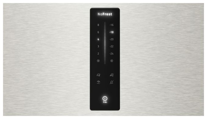 260 l / 103 l Kühl-Gefrierkombi freistehend NoFrost 129 kWh Jahr  iQ500 KG39NAIBT (Edelstahl) 