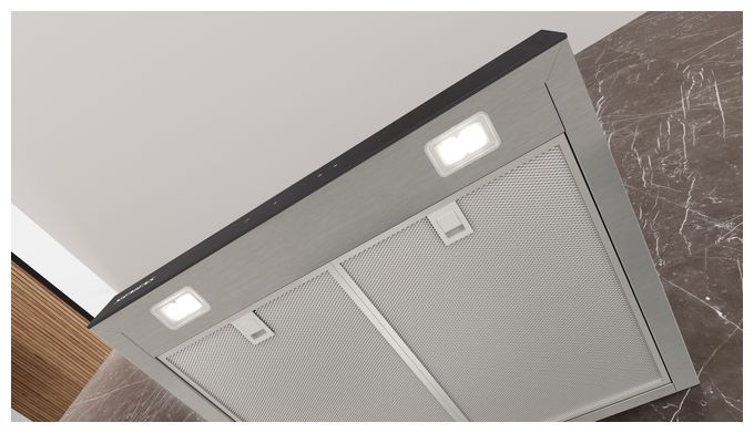Abluft/Umluft Dunstabzugshaube/Esse Wand 60 cm (Schwarz, Edelstahl) iQ500 LC67BDN30 