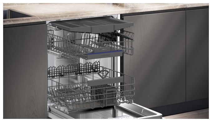 60 cm Geschirrspüler unterbaufähig Sehr leise 14 Maßgedecke aquaStop Funktion Heat exchanger/Drying assistant iQ500 SN15EC06CS 