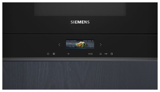 Einbau-Mikrowelle 900 W Größe: mittel Grill (Schwarz) iQ700 BE732L1B1 