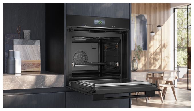 Einbaubackofen groß Mikrowelle iQ700 HM736GAB1 