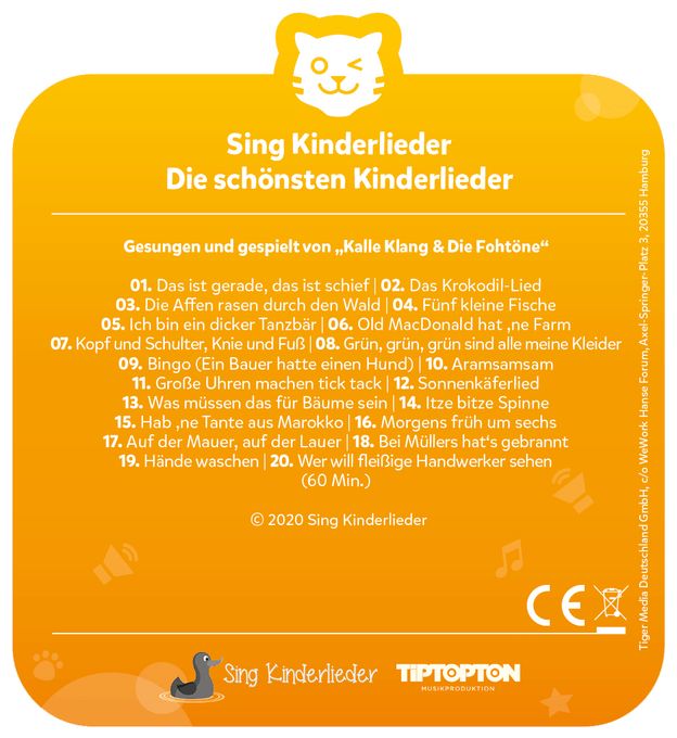 Sing Kinderlieder - Die schönsten Kinderlieder 