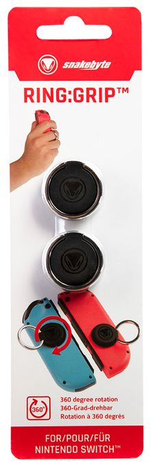 Steuerungsgrip  Ring:Grip Fingerhalterung Joy-Con (Schwarz, Silber) 