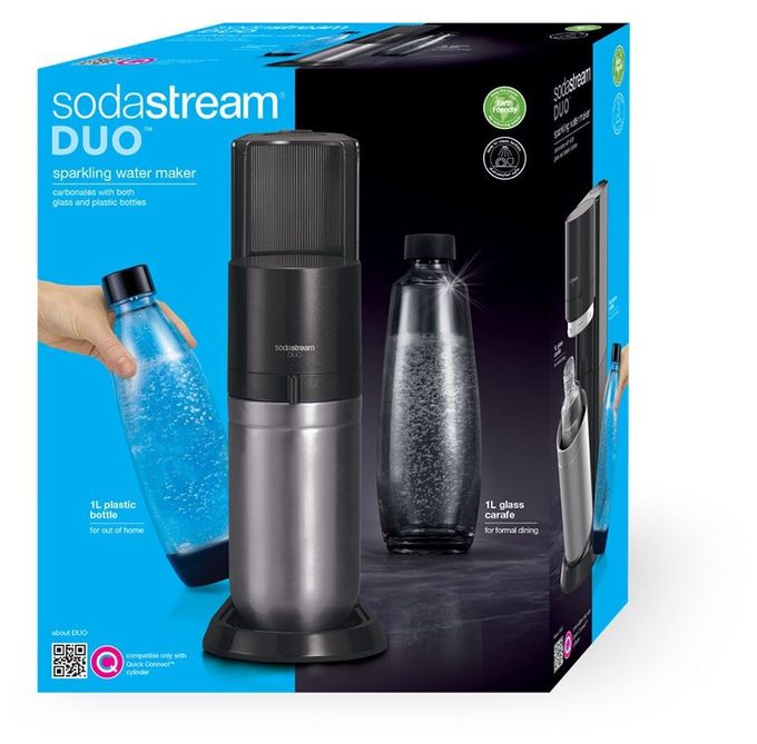 Wassersprudler  Duo (Schwarz, Edelstahl) 