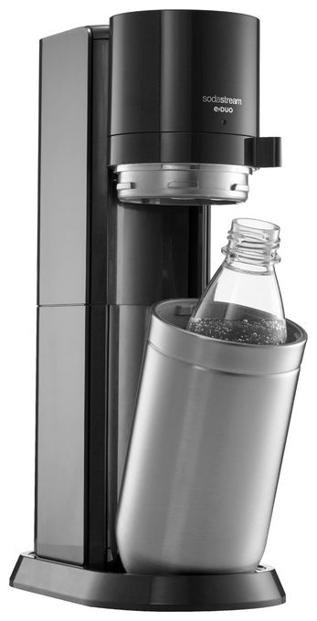 Wassersprudler  E-Duo (Schwarz, Edelstahl) 