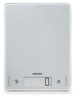 Elektronische Küchenwaage bis 10 kg Genauigkeit 1 g  61504 Page Comfort 300 (Silber) 