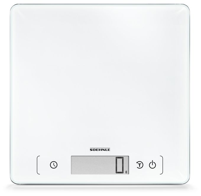 Elektronische Küchenwaage bis 10 kg Genauigkeit 1 g  61505 Page Comfort 400 (Weiß) 