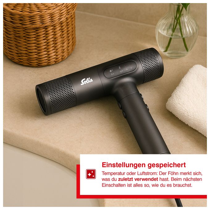 Haartrockner 1600 W  3809 AirVolution 280SE (Anthrazit) 