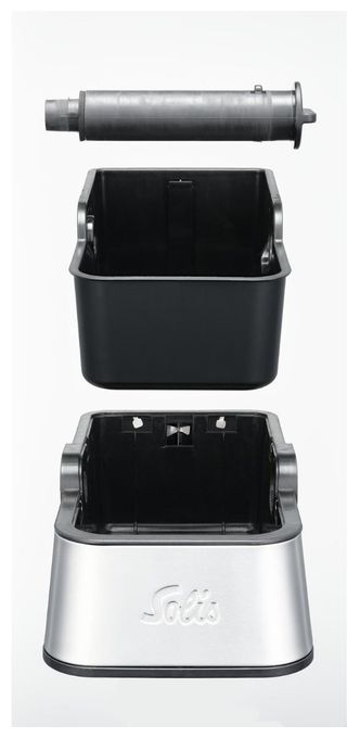Kaffeesatzbehälter  97843 Perfetta Knock Box (Schwarz, Edelstahl) 
