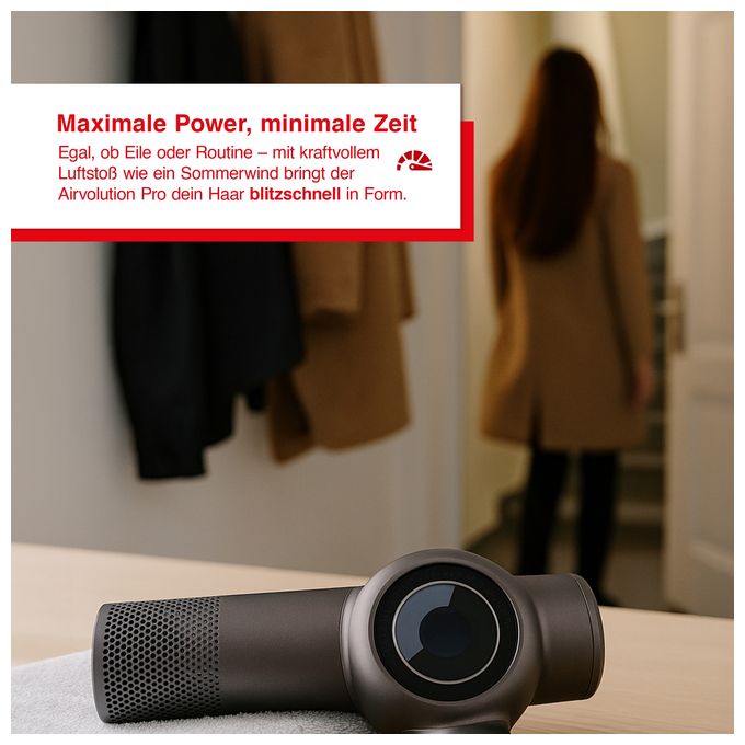 Haartrockner 1600 W  AirVolution 630 Pro (Schwarz) 