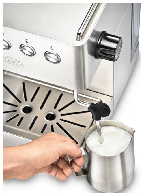 Siebträger Kaffeemaschine 15 bar 1450 W  Barista Gran Gusto (Schwarz, Edelstahl) 