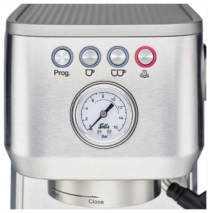 Siebträger Kaffeemaschine  Barista Perfetta Plus (Silber) 