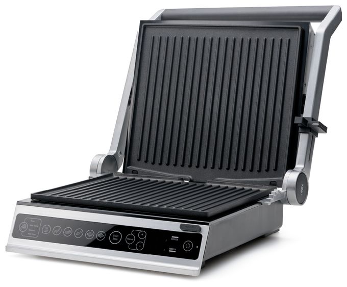 2000 W mit 280 x 250 mm Fläche  Contact Grill Pro (Grau) 