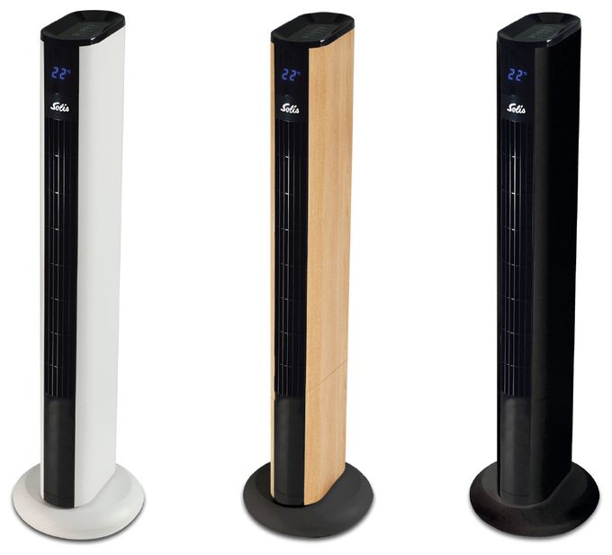 Turmventilator Stand 44,8 dB  Easy Breezy (Schwarz, Holz) 