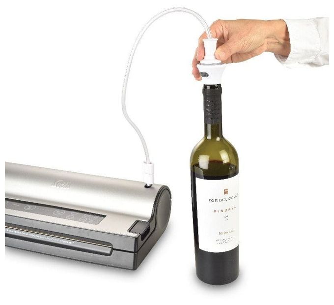 Vakuum-Weinflaschenverschlüsse (Grau, Weiß) 