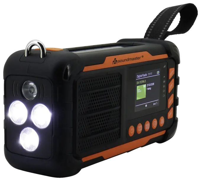 DAB+, FM Radio Tragbar  DAB115SW (Orange, Schwarz) 