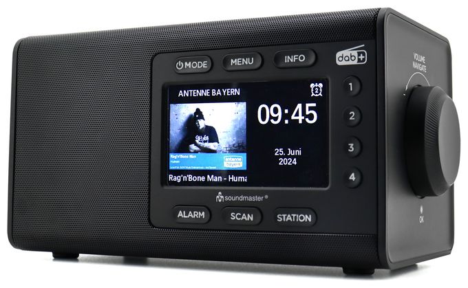 Bluetooth DAB+, FM Radio Tragbar  DAB900SW (Schwarz) 