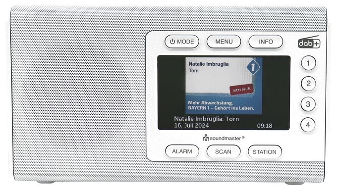 Bluetooth DAB+, FM Radio Tragbar  DAB900WE (Weiß) 