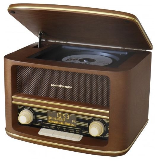 Bluetooth DAB+, FM Radio Tragbar  NR961 (Holz) 