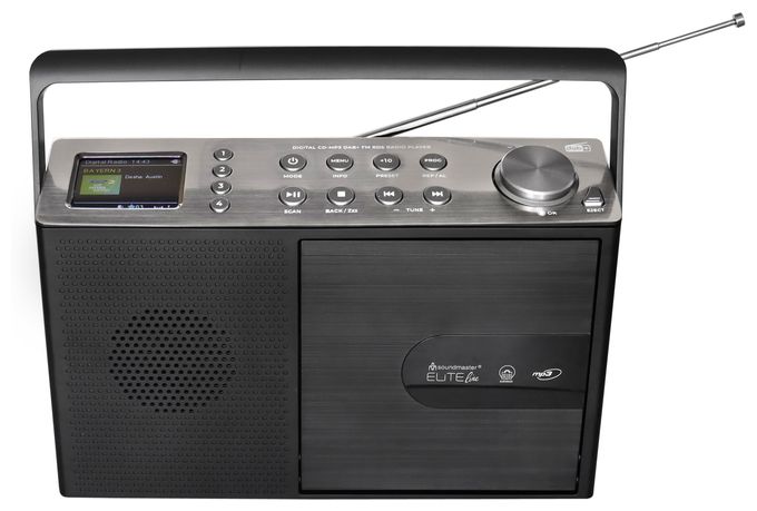 DAB+, FM Radio Tragbar  RCD1190SW (Schwarz) 