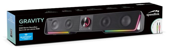 Soundbar 6 W  Gravity RGB (Schwarz) 