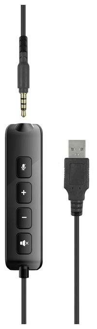 Ohraufliegender Kopfhörer Kabelgebunden USB Typ-A  Metis (Schwarz) 