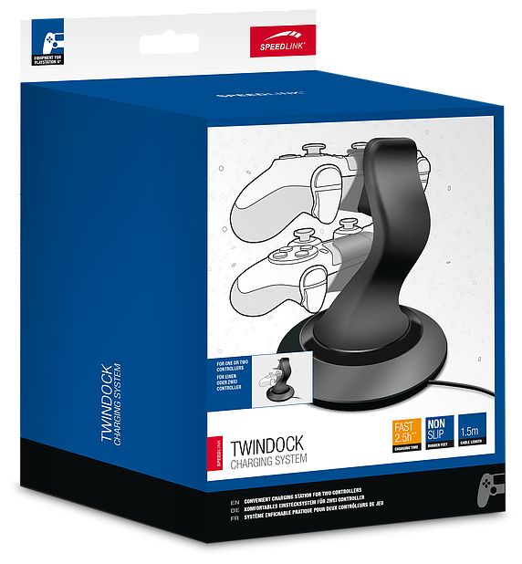 PlayStation 4 DUALSHOCK 4, DUALSHOCK 4, PS4  PS4 Twindoock Charger (Schwarz) 