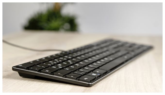 Büro Tastatur USB  SL-640010 (Schwarz) 