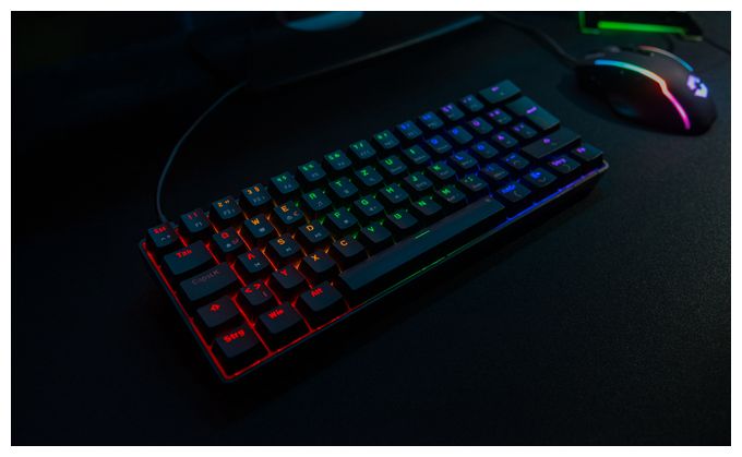 RGB-LED Gaming Tastatur USB  SL-670015 (Schwarz) 