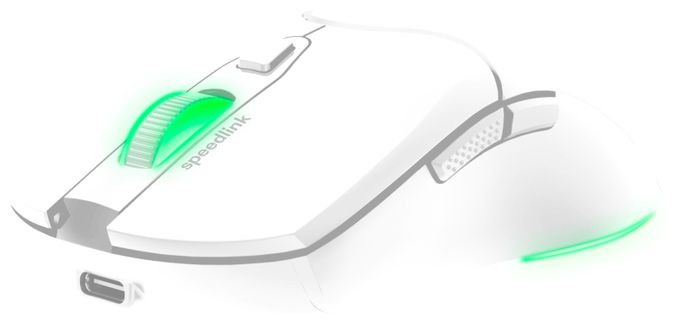 4800 DPI Gaming Maus Optisch  Velox Wireless (Weiß) 