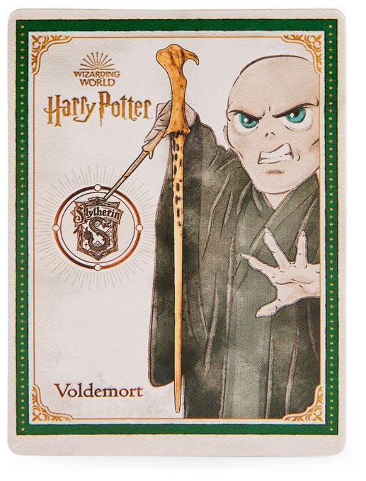 Harry Potter - Authentischer Lord Voldemort Zauberstab aus Kunststoff mit Zauberspruch-Karte, ca. 30,5 cm 
