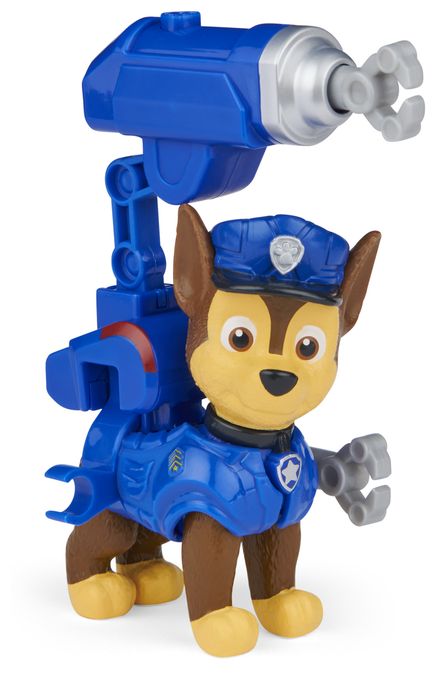 PAW Patrol: Der Mighty Kinofilm, Spielfigur mit aufsteckbarem Rucksack und 2 Geschossen, unterschiedliche Charaktere, Spielzeug geeignet für Kinder ab 3 Jahren 