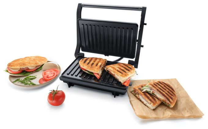 1000 W mit 230 x 145 mm Fläche  FG10 Grillino Kontaktgrill (Schwarz) 