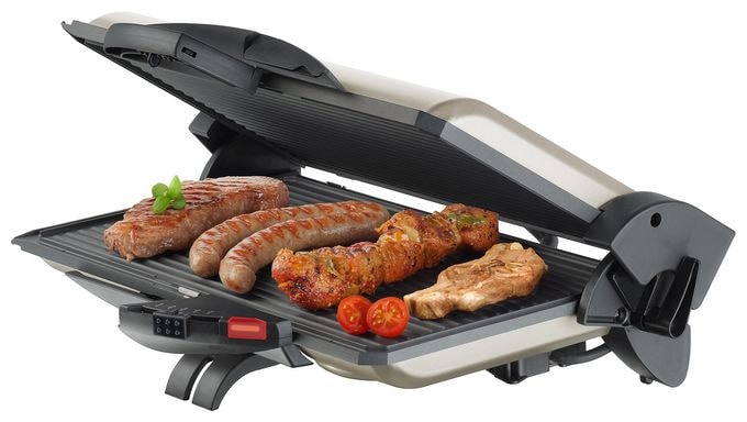 2000 W mit 370 x 230 mm Fläche  PG 4.4 Kontaktgrill (Schwarz, Champagner) 