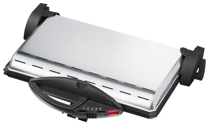 2000 W mit 370 x 230 mm Fläche  PG4.3 Kontaktgrill (Schwarz/Chrom) 