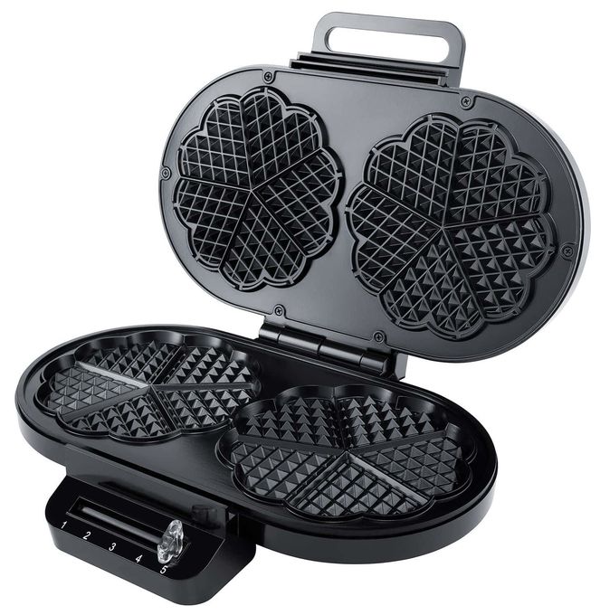 Waffeleisen Herz (Form) für 10 Waffel(n) 1400 W WE2 