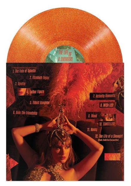 Taylor Swift - The Life of a Showgirl: Sweat and Vanilla Perfume Portofino (Orange Glitter LP) 