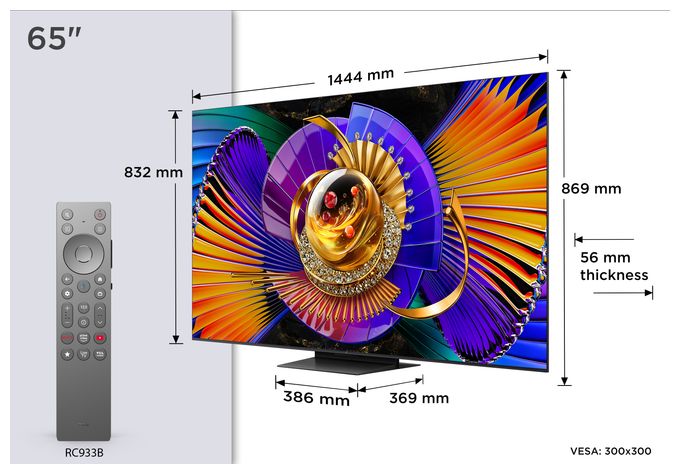 SQD-Mini LED 165,1 cm (65 Zoll) Fernseher 4K Ultra HD VESA 300 x 300 mm 65MSQLED85L 