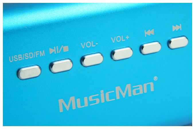 MusicMan MA mobiler Lautsprecher (Blau) 