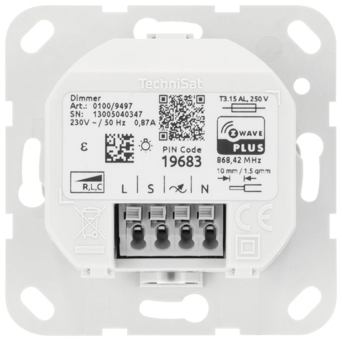 0100/9497 Dimmer-Einsatz für Gira System 55 