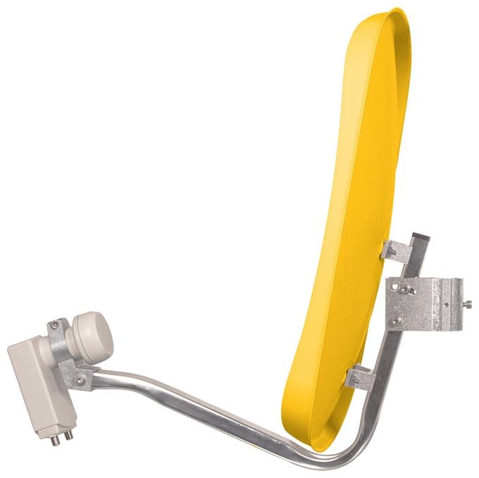 Aluminium Sat-Spiegel  DigiDish 45 (Gelb) 