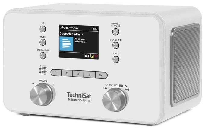 Bluetooth DAB+, FM Radio Persönlich  DigiRradio 550 IR (Weiß) 
