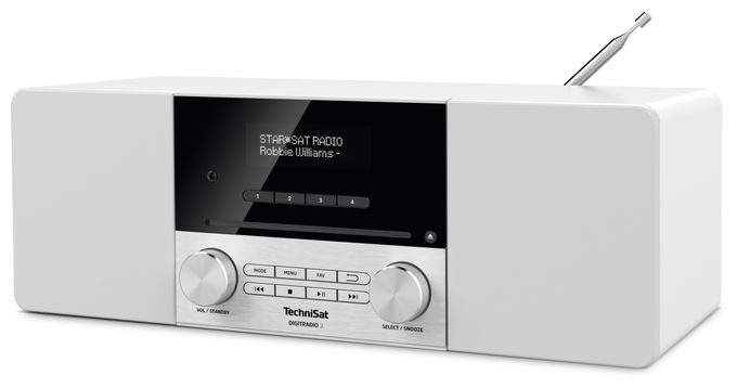 Bluetooth DAB+, FM Radio Persönlich  DigitRadio 3 (Edelstahl, Weiß) 