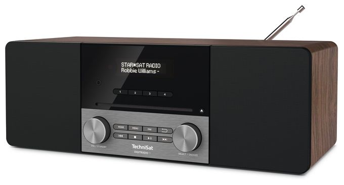 Bluetooth DAB+, FM Radio Tragbar (Schwarz, Silber, Walnuss) DigitRadio 3 