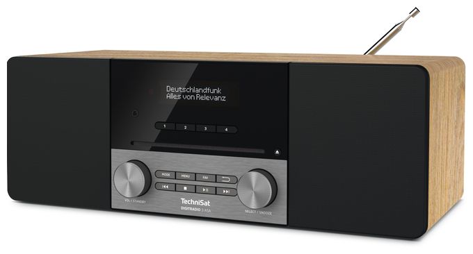 Bluetooth DAB+, FM Radio Tragbar  DigitRadio 3 ASA (Blackberry, Eiche) 