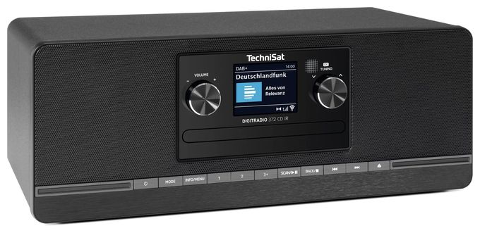 Bluetooth DAB+, FM Radio Internet  DigitRadio 372CD IR (Schwarz) 